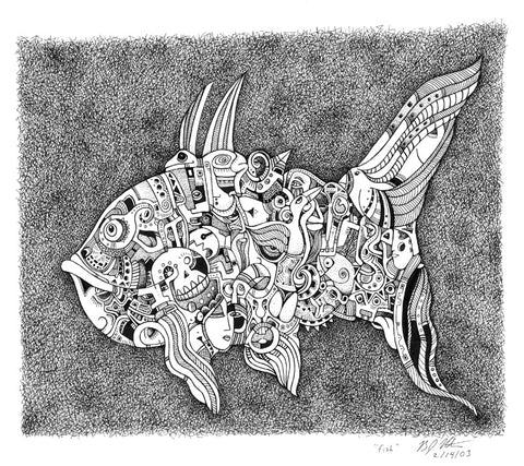 Psychedelic Fish - Print